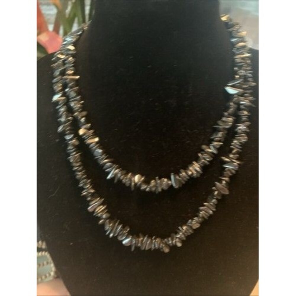 Hematite Chip Necklace